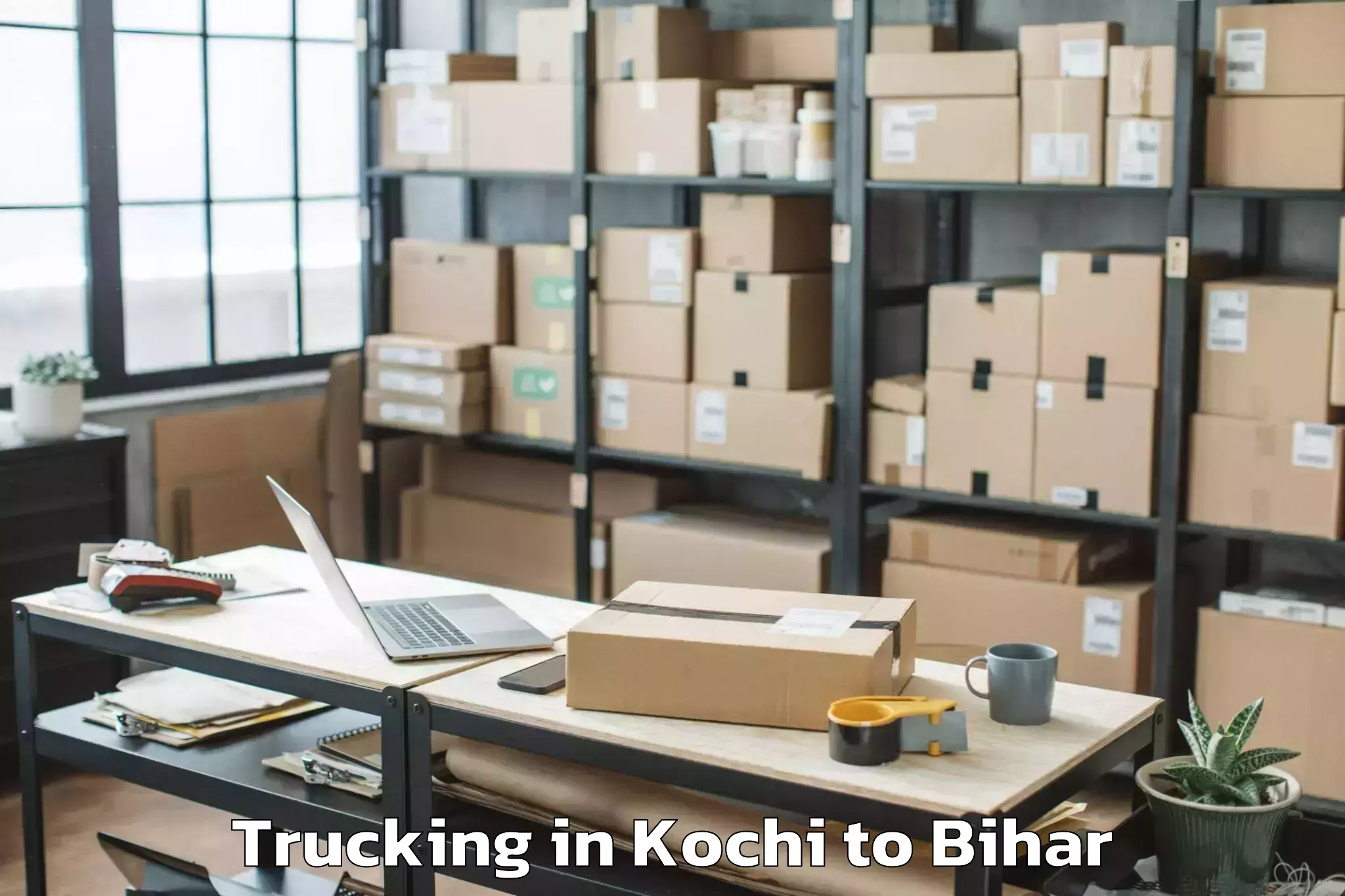 Top Kochi to Ghorasahan Trucking Available